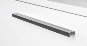 Uchwyt meblowy podłużny Angle 500 aluminiowy metaliczny szary