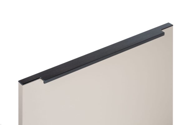 Uchwyt meblowy krawędziowy Linear 447 Metalowy Czarny Mat