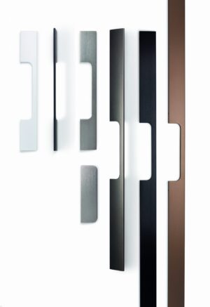 Uchwyt meblowy podłużny Peak 448 Aluminiowy Metaliczny Szary