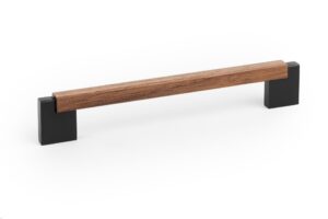 Uchwyt meblowy podłużny Duo Mini 160 z Czarnym