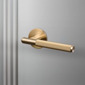 Klamka do drzwi jednostronna Linear Fixed Mosiężna