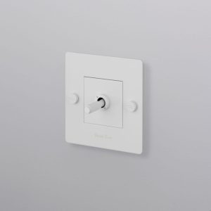 Włącznik pojedynczy 1G Toggle Switch Biały Standard europejski