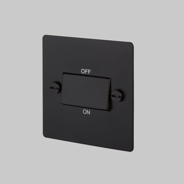 Włącznik Pojedynczy Fan Isolator Switch Czarny Standard angielski