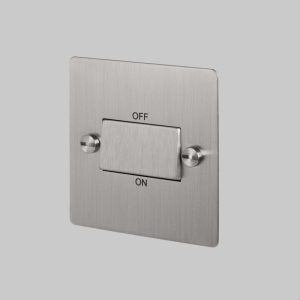 Włącznik Pojedynczy Fan Isolator Switch Stalowy Standard angielski