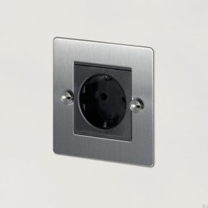 Gniazdo pojedyncze 1G Euro Socket - Stalowe [C - Mg811] Standard angielski