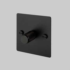 Włącznik - Premium 1G Dimmer Czarny/Stalowy [El121P] Standard angielski