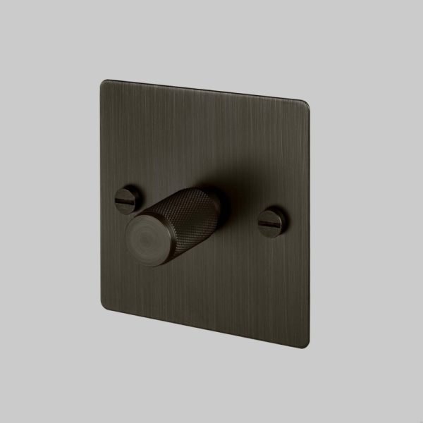 Włącznik - Premium 1G Dimmer Palony brąz/Mosiężny [El140P] Standard angielski
