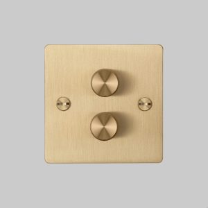 Włącznik - Premium 2G Dimmer Mosiężny [El200P] Standard angielski