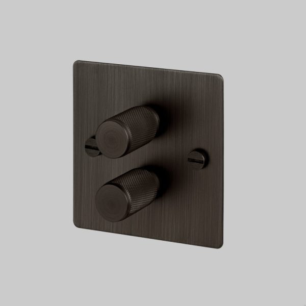 Włącznik - Premium 2G Dimmer Palony brąz [El244P] Standard angielski