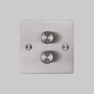 Włącznik - Premium 2G Dimmer Stalowy [El211P] Standard angielski