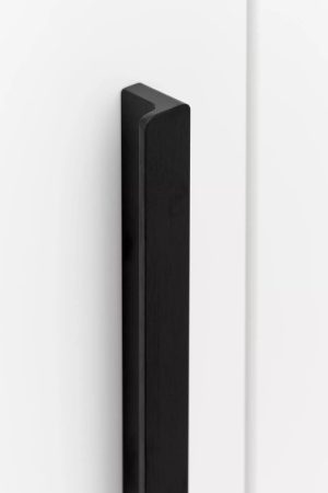 Długi uchwyt meblowy ELAN, dł. 1200 mm, czarny mat