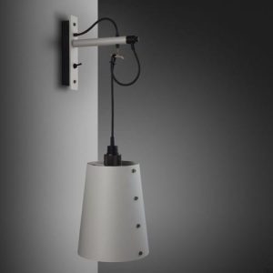 Lampa Hooked Wall Large Szara/Palony brąz [A9024L]