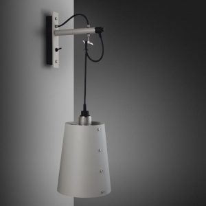 Lampa Hooked Wall Large Szara/Stal [A9021L]