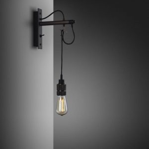 Lampa Hooked Wall Nude Grafitowa/Palony brąz [A9004D]
