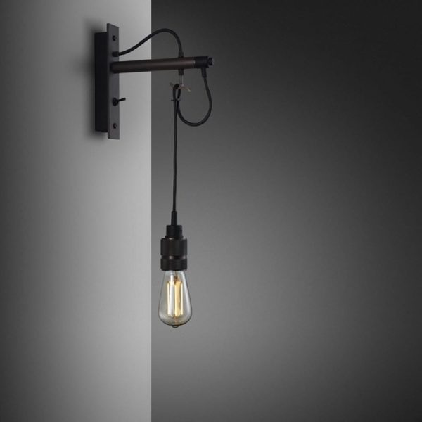 Lampa Hooked Wall Nude Grafitowa/Palony brąz [A9004D]