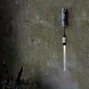 Lampa Hooked Wall Nude Szara/Stal [A9001L]