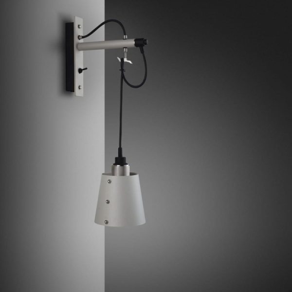 Lampa Hooked Wall Small Szara/Stal [A9011L]