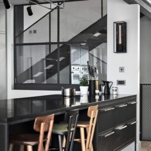 Lampa ścienna 1.0 Duża - Czarny marmur