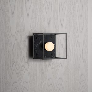 Lampa ścienna 1.0 Mała - Czarny marmur