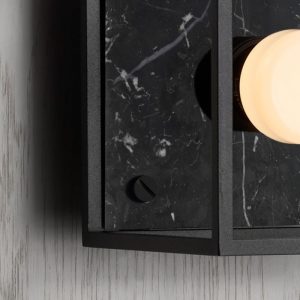 Lampa ścienna 1.0 Mała - Czarny marmur