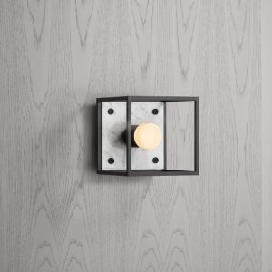 Lampa ścienna 1.0 Mała - Polerowany biały marmur