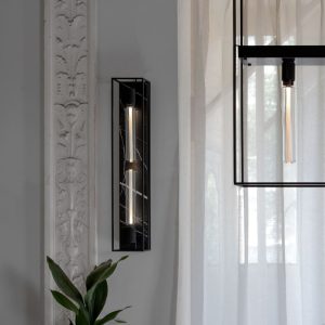 Lampa ścienna 2.0 X - Large - tuba ze szczotkowanej stali / bustera