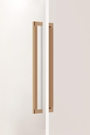 Uchwyt meblowy podłużny Brooklyn 160 mm - Złoty Szczotkowany Cava