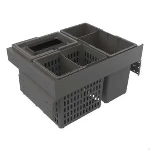 System pojemników do segregacji odpadów Select Side 600 Eco Ciemnoszary