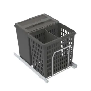 System pojemników do segregacji odpadów Select Basic Eco Ciemnoszary