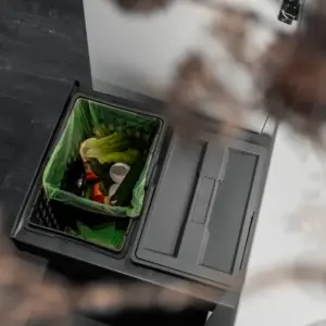 Pojemnik na odpady organiczne Hero Ciemnoszary