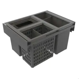 System pojemników do segregacji odpadów Hide 400 Eco Ciemnoszary