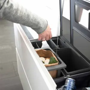 System pojemników do segregacji odpadów Hide 400 Eco Ciemnoszary