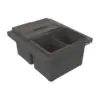 System pojemników do segregacji odpadów Cube Basic Low 400 Ciemnoszary