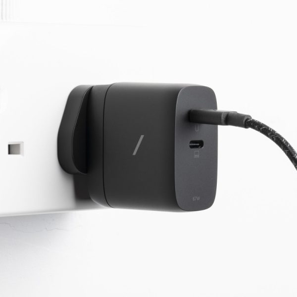 Native Union Fast GaN Charger - ładowarka 67W PD, 2x USB - C, adaptery US/UK/EU w zestawie (black)