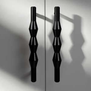 Czarny uchwyt meblowy VILDE BLACK 160 (M)