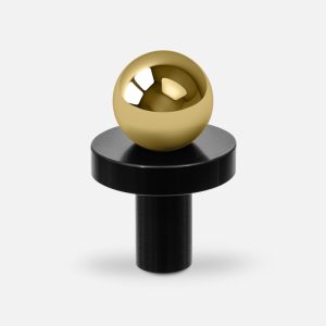 Gałka meblowa POLA BLACK - GOLD