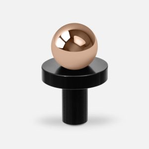 Gałka meblowa POLA BLACK - COPPER