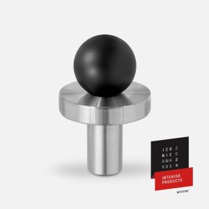 Gałka meblowa POLA SILVER - BLACK