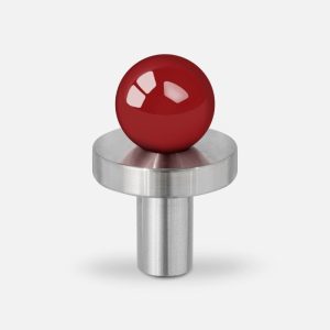 Gałka meblowa POLA SILVER - RED