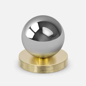 Gałka mosiężna MONA M GOLD - SILVER