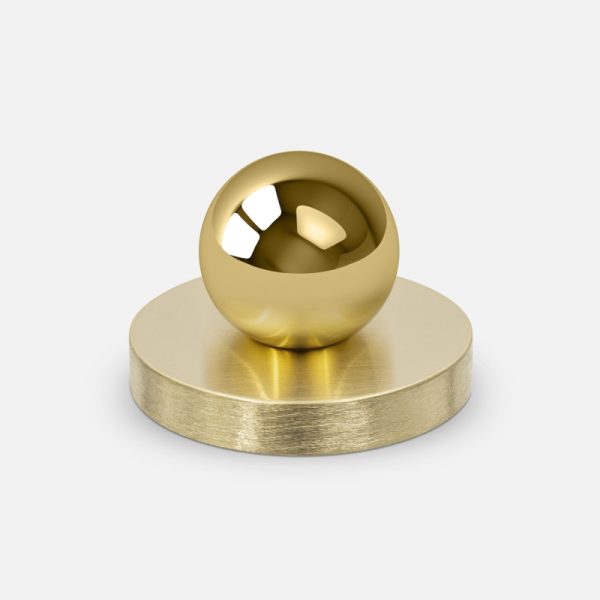 Gałka mosiężna MONA S GOLD - SILVER