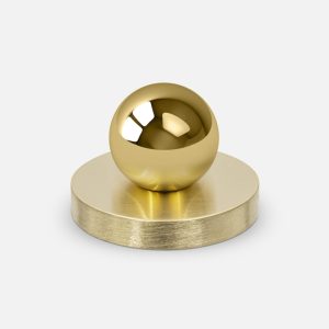 Gałka mosiężna MONA S GOLD - SILVER