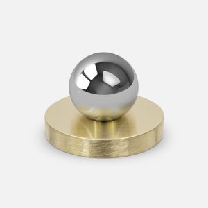 Gałka mosiężna MONA S GOLD - SILVER