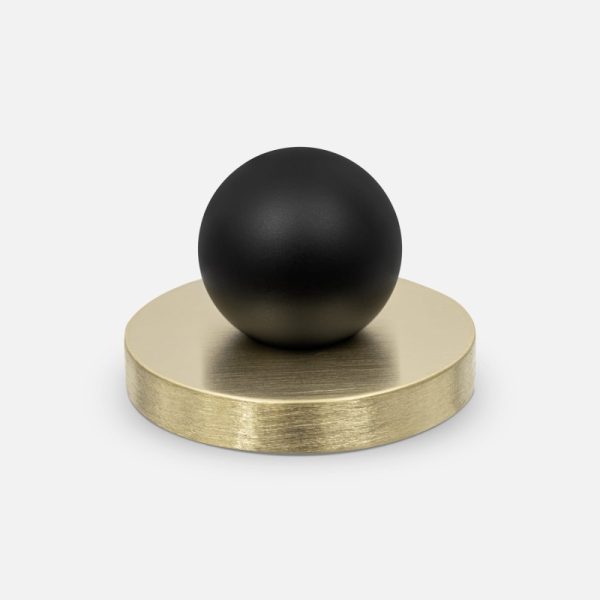 Gałka mosiężna MONA S GOLD - BLACK