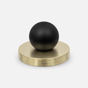Gałka mosiężna MONA S GOLD - BLACK