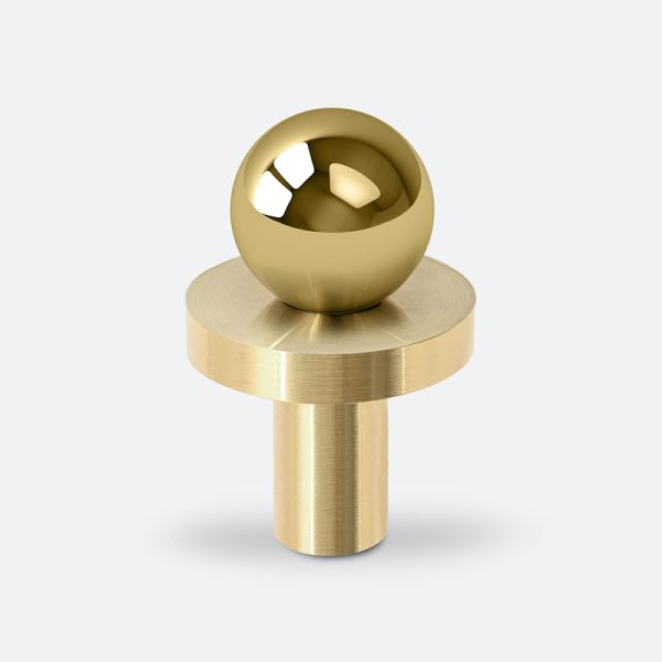 Gałka mosiężna POLA GOLD