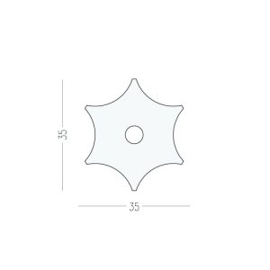 Podkładka mosiężna PILLOW STAR