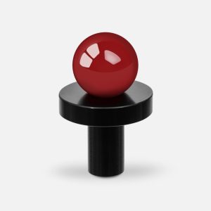 Gałaka meblowy POLA BLACK - RED