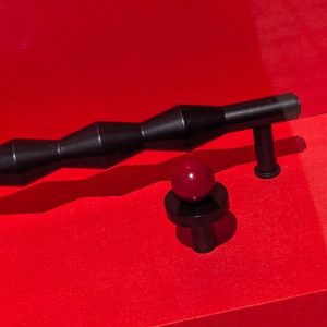 Gałaka meblowy POLA BLACK - RED