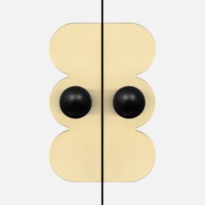 Uchwyt mosiężny PILLOW COUNTESS + ODETE M BLACK x 2